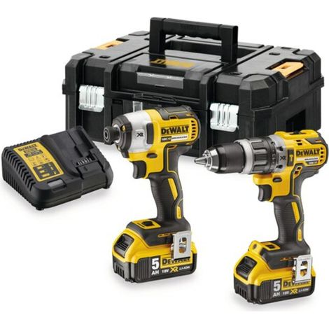Pack DEWALT DCK266P2T avec coffret Tstak et chargeur
